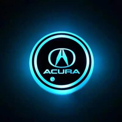 Car Coaster Set Multicolor LED Motion Activated USB Rechargeable