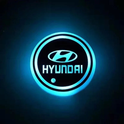 Car Coaster Set Multicolor LED Motion Activated USB Rechargeable