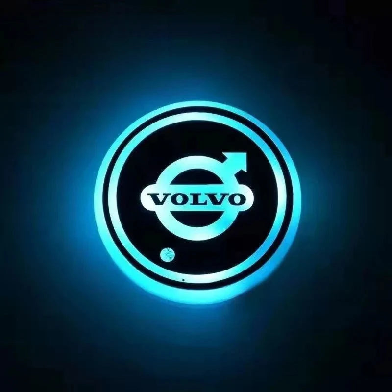 Car Coaster Set Multicolor LED Motion Activated USB Rechargeable