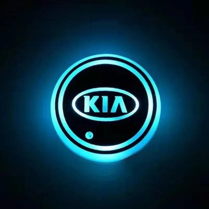 Car Coaster Set Multicolor LED Motion Activated USB Rechargeable