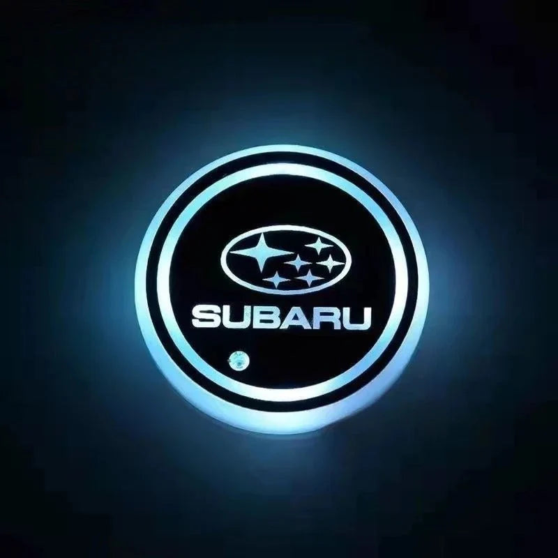 Car Coaster Set Multicolor LED Motion Activated USB Rechargeable