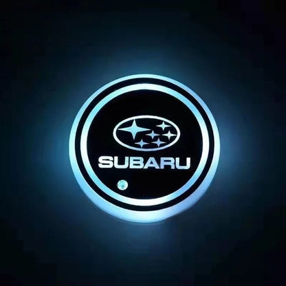 Car Coaster Set Multicolor LED Motion Activated USB Rechargeable