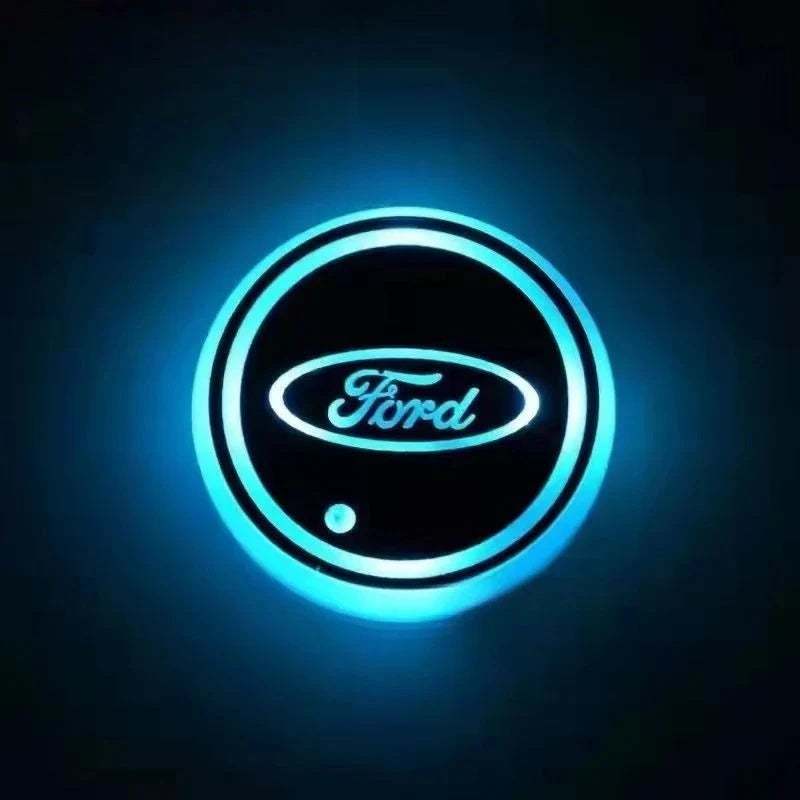Car Coaster Set Multicolor LED Motion Activated USB Rechargeable