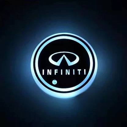 Car Coaster Set Multicolor LED Motion Activated USB Rechargeable