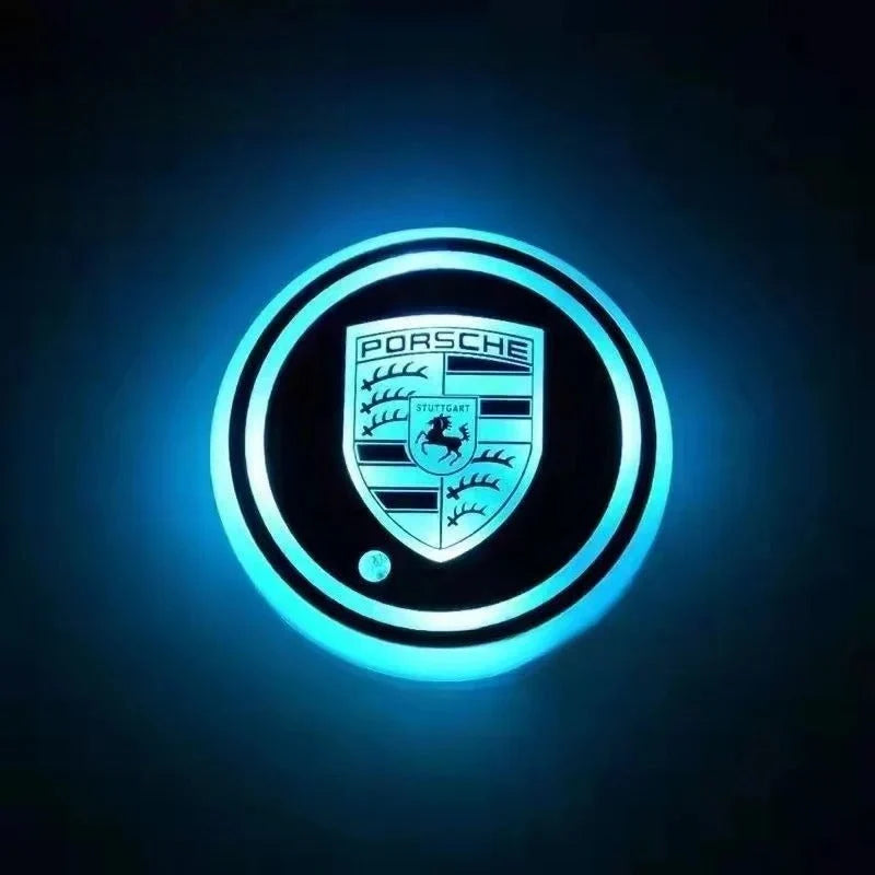 Car Coaster Set Multicolor LED Motion Activated USB Rechargeable