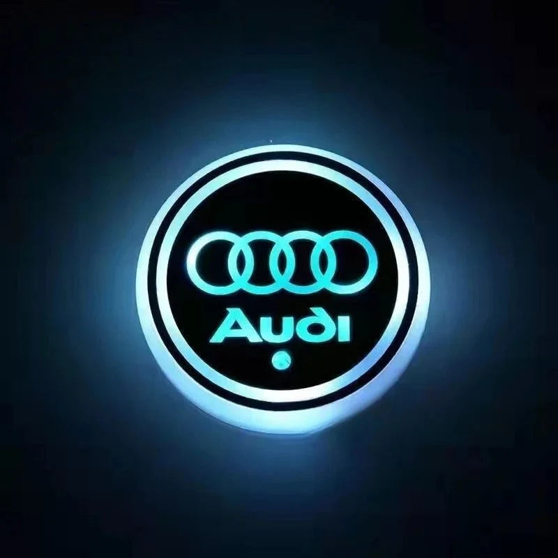 Car Coaster Set Multicolor LED Motion Activated USB Rechargeable