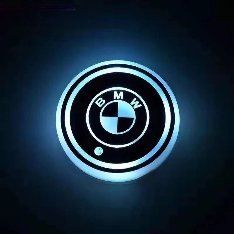 Car Coaster Set Multicolor LED Motion Activated USB Rechargeable