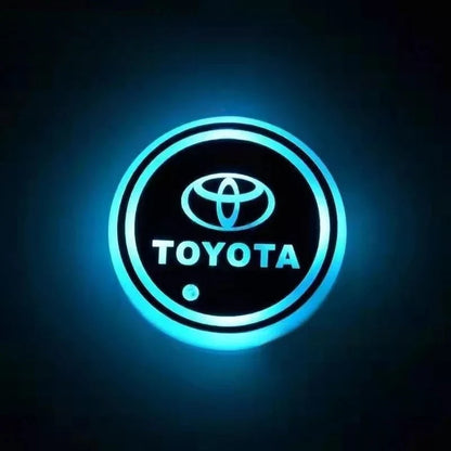 Car Coaster Set Multicolor LED Motion Activated USB Rechargeable