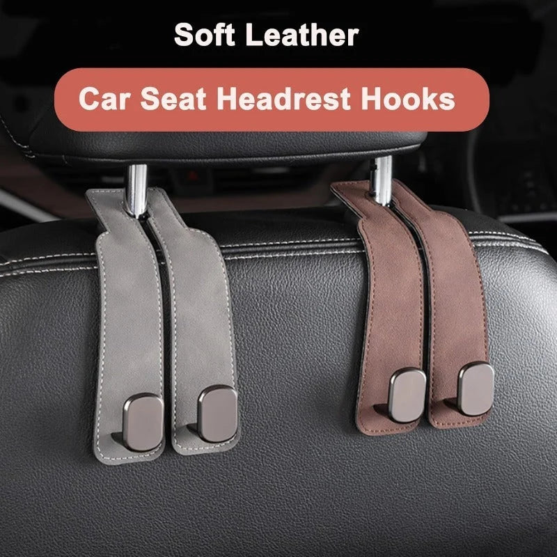 Car Headrest Hooks Double Hook Design 30 lb Capacity Set of 2