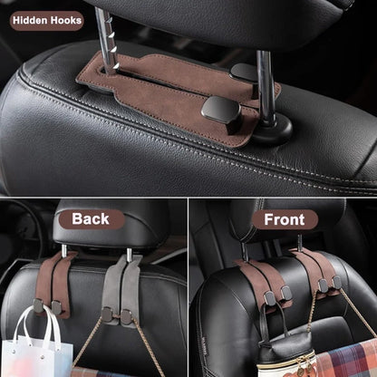 Car Headrest Hooks Double Hook Design 30 lb Capacity Set of 2