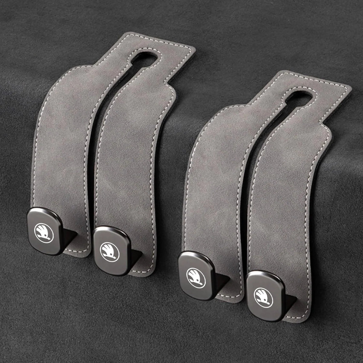 Car Headrest Hooks Double Hook Design 30 lb Capacity Set of 2