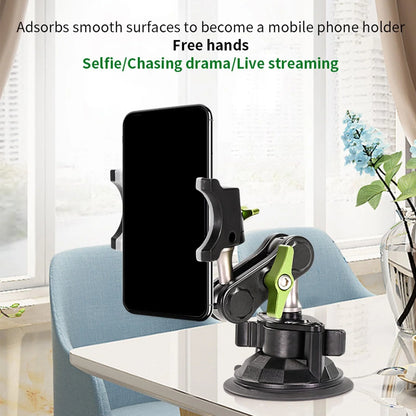 Car Phone Holder Adjustable Viewing Angle Strong Suction Retractable Mount