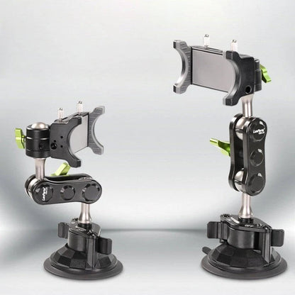 Car Phone Holder Adjustable Viewing Angle Strong Suction Retractable Mount
