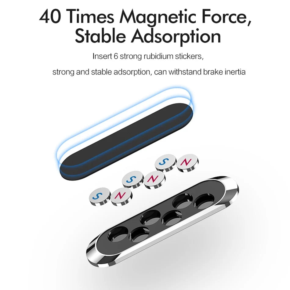 Car Phone Holder Magnetic Adhesive Compact
