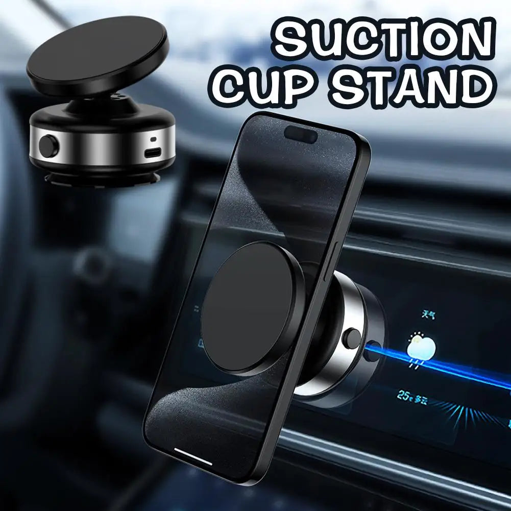 Car Phone Holder Magnetic Vacuum Suction Adjustable Angle