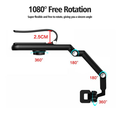 Car Phone Holder Rotating Sun Visor Clip Universal Smartphone Compatibility