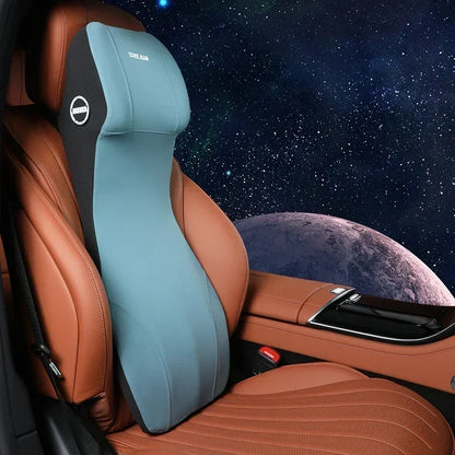 Car Seat Cushion Set Memory Foam Neck & Lumbar
