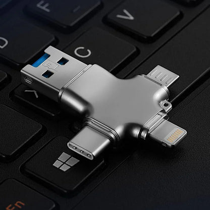 Card Reader Four-Connector MicroSD Support