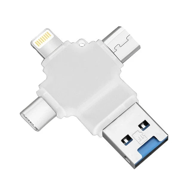 Card Reader Four-Connector MicroSD Support