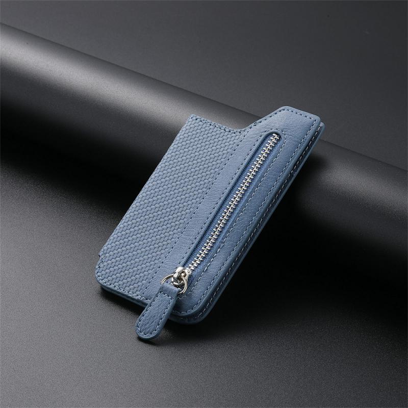 Card Wallet PU Leather RFID-Blocking Zipper & Magnetic Closure