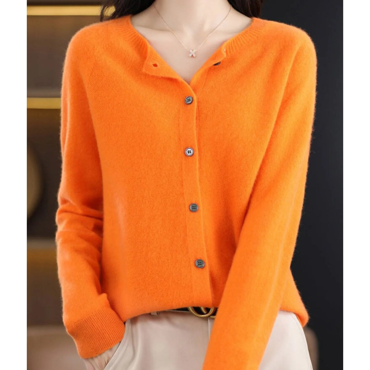 Cardigan Lightweight Merino Wool & Cashmere