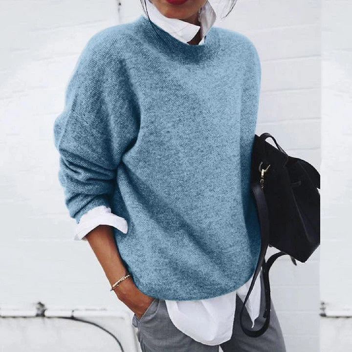 Cashmere Sweater Classic Crew Neck Lightweight