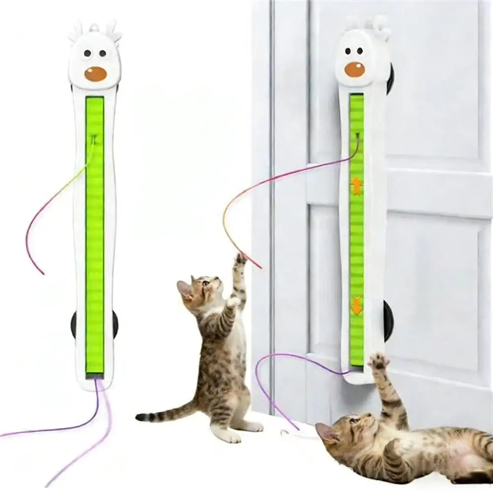 Cat Toy 360° Rotating Rope Suction Cup Mount