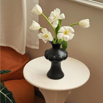 Ceramic Vase Sculptural Centerpiece 22.5 cm
