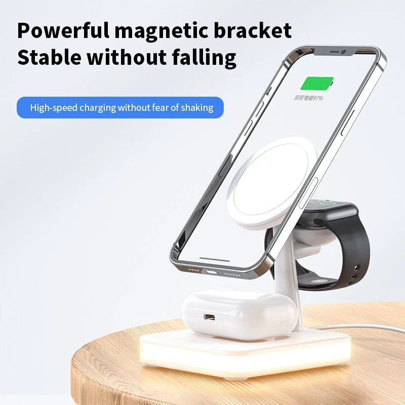 Charging Dock Lamp Wireless Phone & Smartwatch 25W