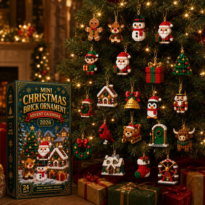Christmas Advent Calendar Mini Brick Building Sets 24 Festive Models