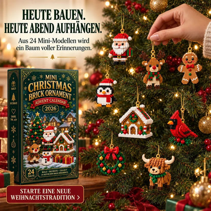 Christmas Advent Calendar Mini Brick Building Sets 24 Festive Models