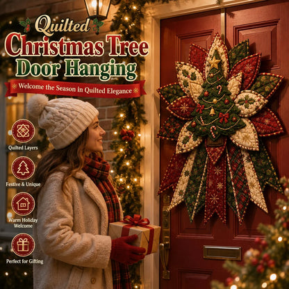 Christmas Door Hanging Kit Quilted Sewing Materials Included