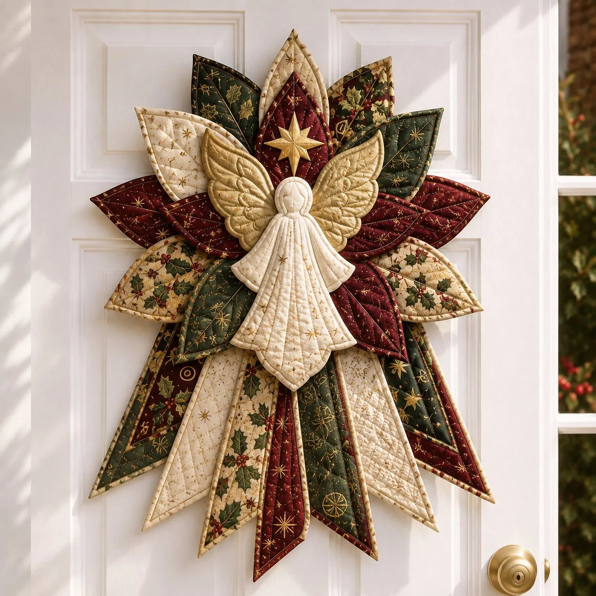 Christmas Door Hanging Kit Quilted Sewing Materials Included