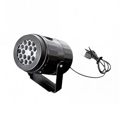 Christmas Light Projector Rotating 16 Patterns USB Powered IP44 Weather-Resistant