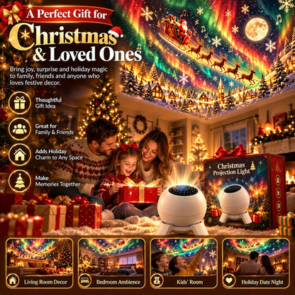 Christmas Projector Light Indoor Festive Projection Compact Design
