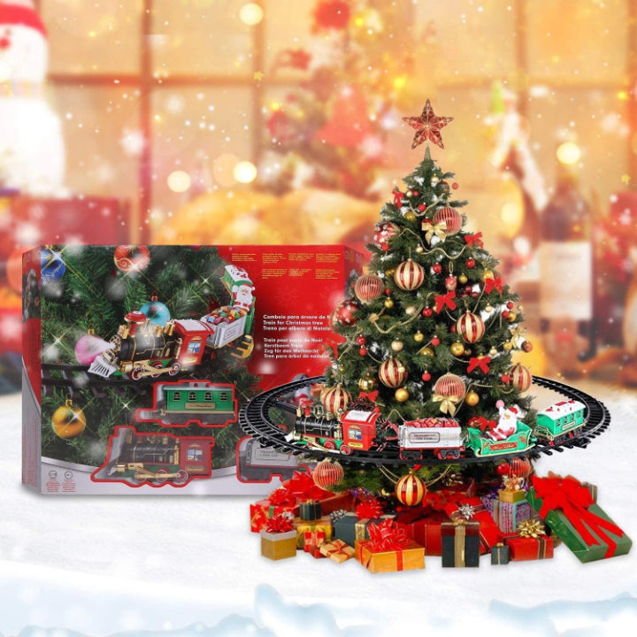 Christmas Tree Train Lights & Music Tree-Mounted Rail