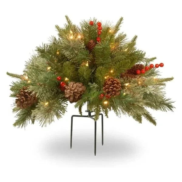 Christmas Urn Filler 35 Warm White LEDs Battery-Powered Timer