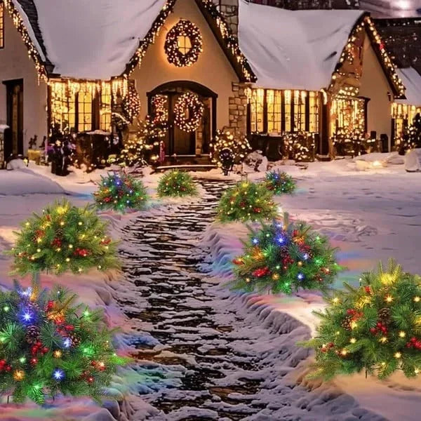 Christmas Urn Filler 35 Warm White LEDs Battery-Powered Timer