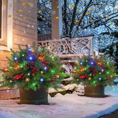 Christmas Urn Filler 35 Warm White LEDs Battery-Powered Timer
