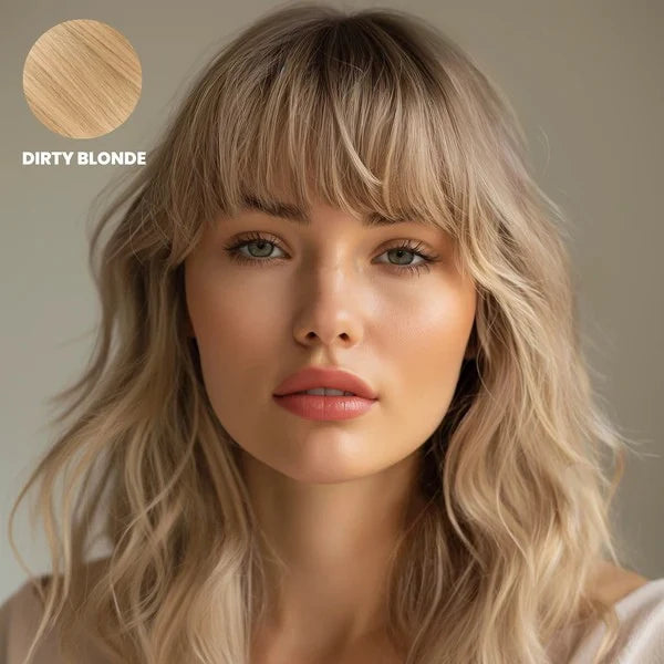 Clip-In Bangs Hairpiece Remy Human Hair Heat-Styleable