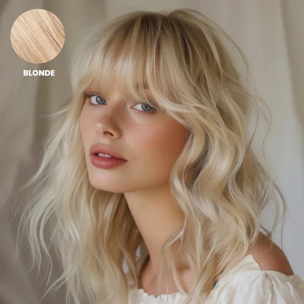 Clip-In Bangs Hairpiece Remy Human Hair Heat-Styleable