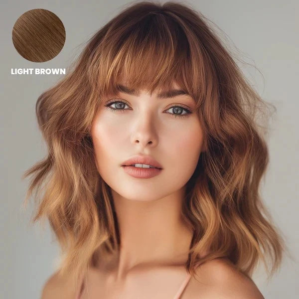 Clip-In Bangs Hairpiece Remy Human Hair Heat-Styleable
