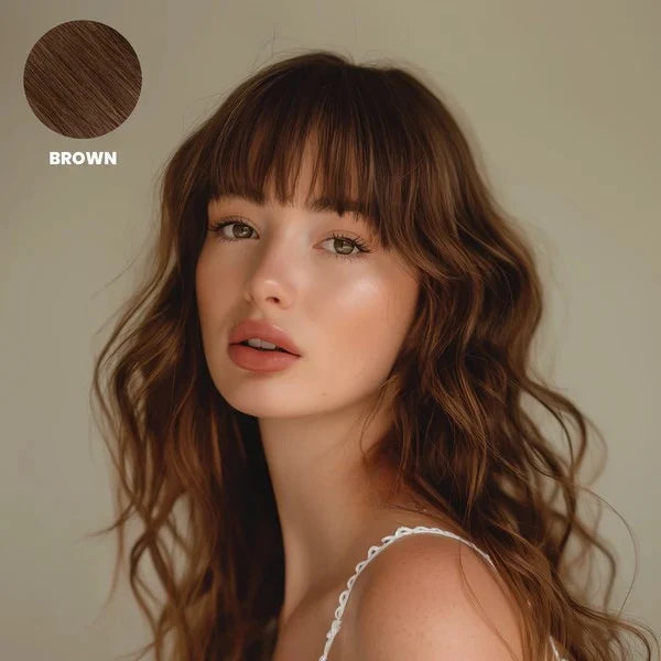 Clip-In Bangs Hairpiece Remy Human Hair Heat-Styleable