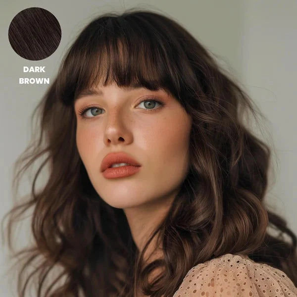 Clip-In Bangs Hairpiece Remy Human Hair Heat-Styleable