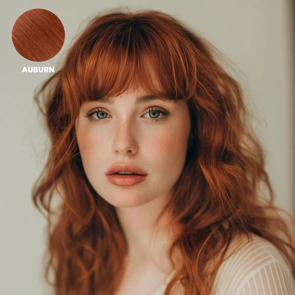 Clip-In Bangs Hairpiece Remy Human Hair Heat-Styleable