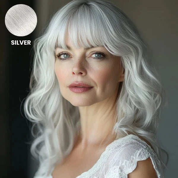 Clip-In Bangs Hairpiece Remy Human Hair Heat-Styleable