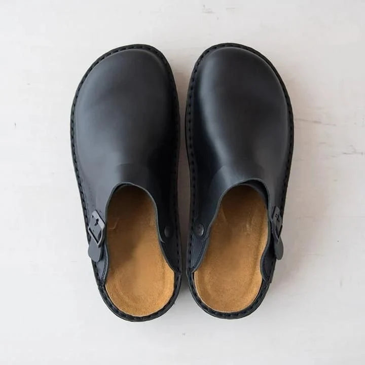 Clogs Slip-On Leather Comfort Sole
