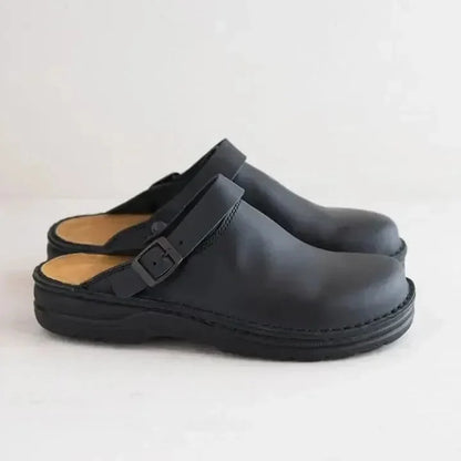 Clogs Slip-On Leather Comfort Sole