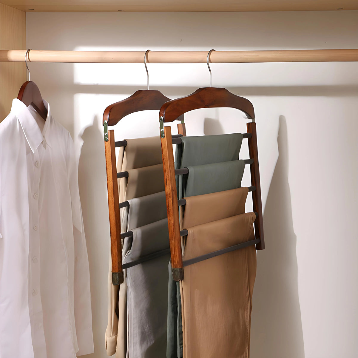 Clothes Hanger Space-Saving Solid Wood