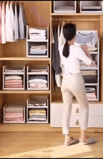Clothes Organizer Sturdy PP Plastic Lightweight